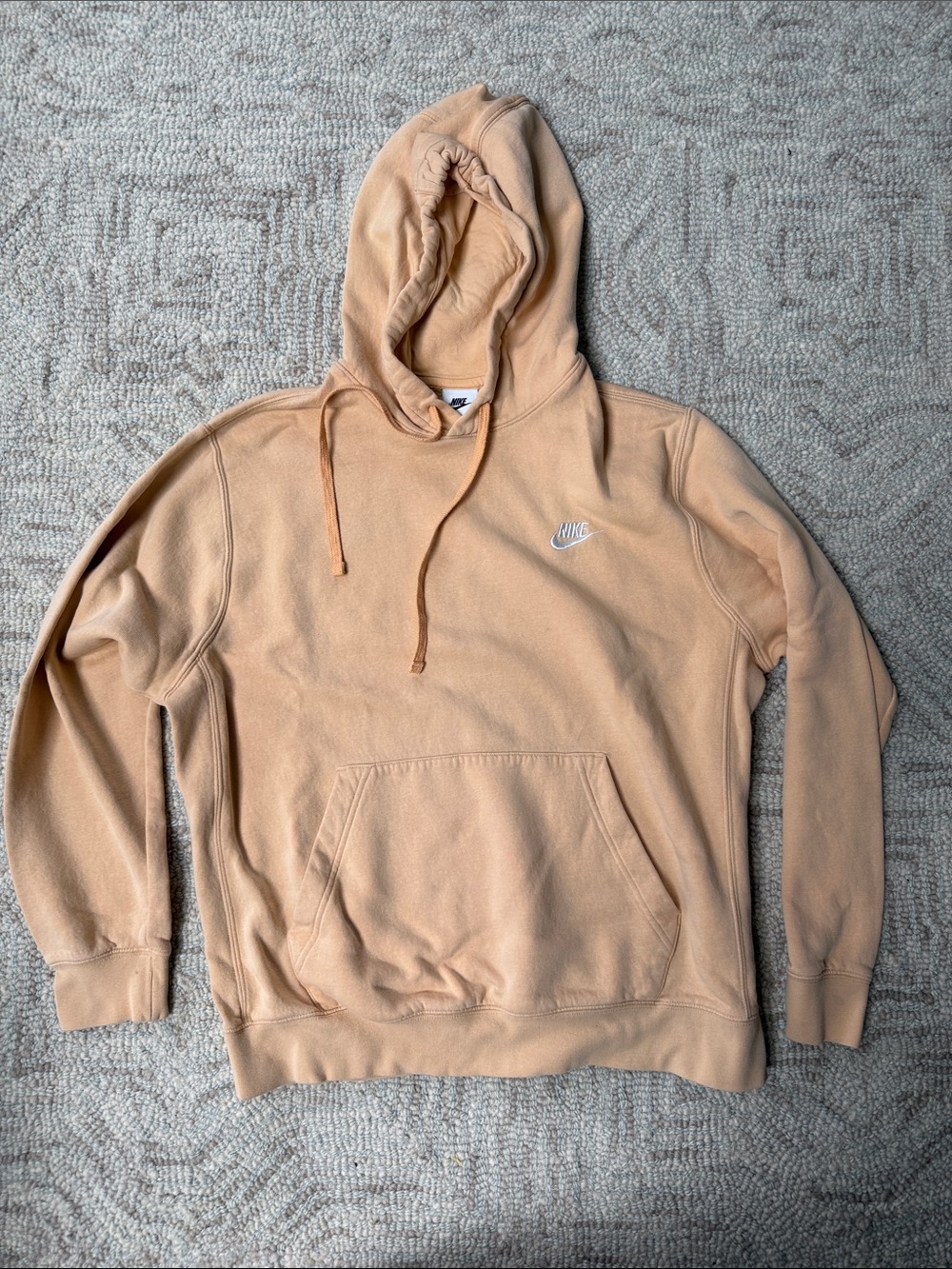 Nike Men’s Peach/Tan Pullover Hoodie